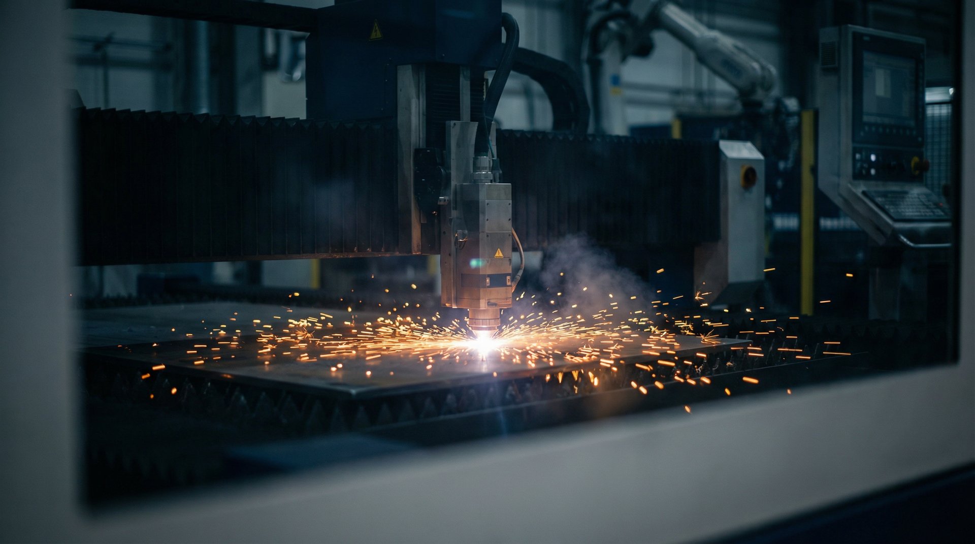 Taglio laser lamiera in azione