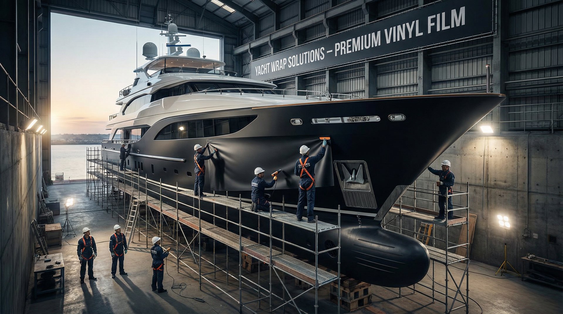Yacht wrapping professionale